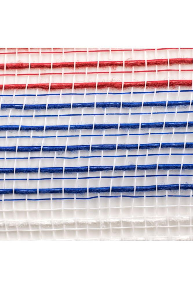 Shop For 10.5" Faux Jute Stripe Mesh: Red, White & Blue (10 Yards) RY8321D1