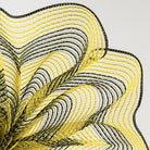 Shop For 10.5" Faux Jute Striped Mesh Ribbon: Yellow & Black (10 Yards)
