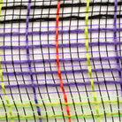Shop For 10.5" Faux Jute Wide Stripe Mesh Ribbon: Orange/Purple/Green/Black (10 Yards)