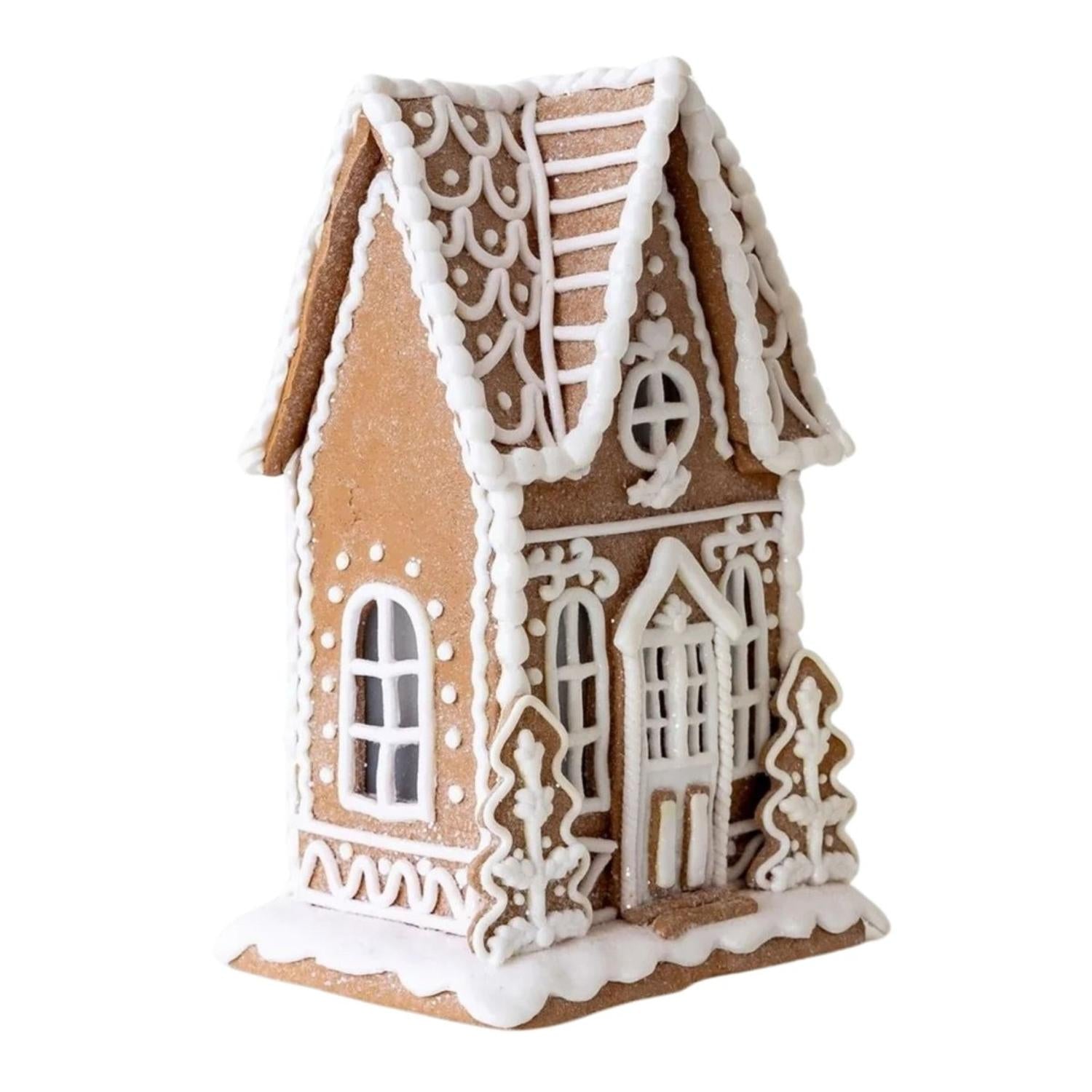 10.5" Lighted Gingerbread House