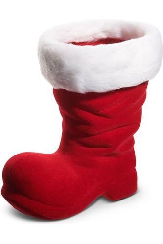 Shop For 10.5" Red Flocked Boot