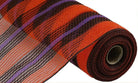Shop For 10in Bold Stripe Fabric Mesh: Orange, Black, Purple (10 Yards)