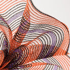 Shop For 10in Bold Stripe Fabric Mesh: Orange, Black, Purple (10 Yards)