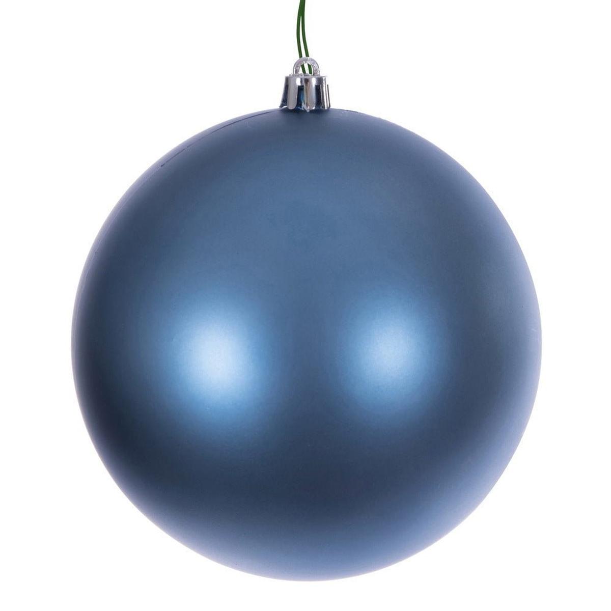 Shop For 10in Denim Blue Matte Ball Ornament