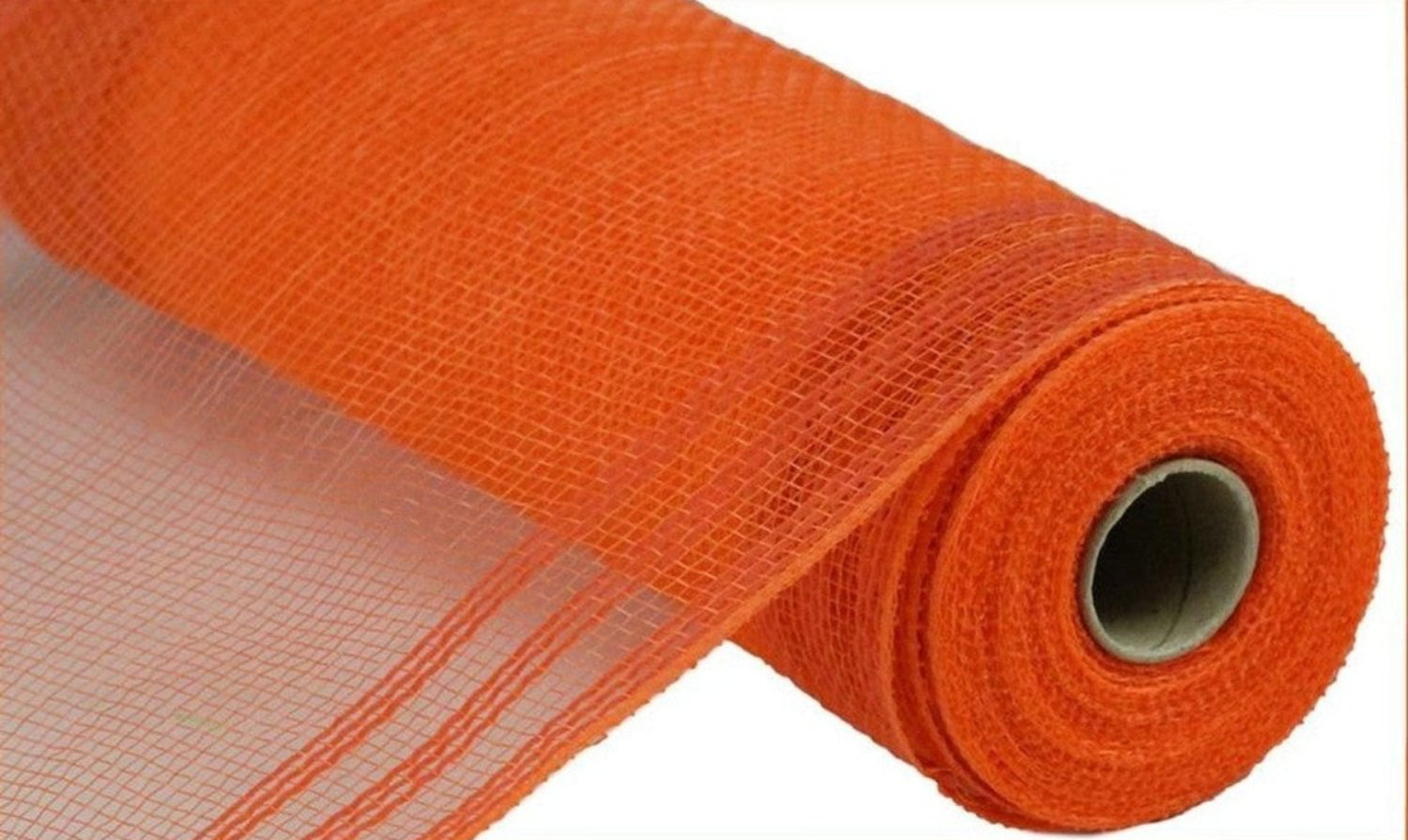 Shop For 10in Faux Jute Border Stripe Mesh: Orange (10 Yards)
