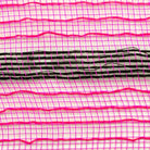 Shop For 10in Faux Jute Striped Mesh: Pink & Black (10 Yards)