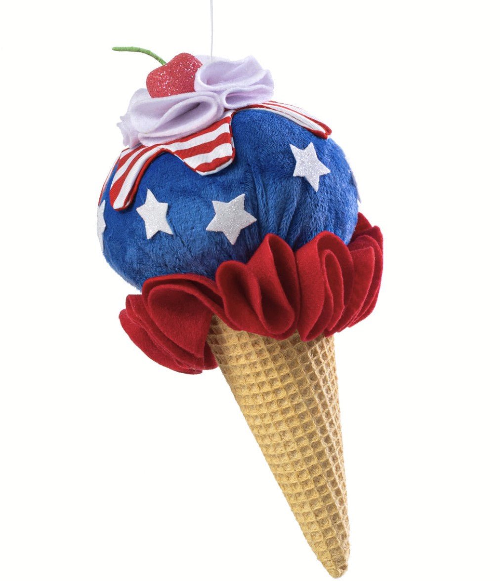 Shop For 10in Patriotic Ice Cream Cone Ornament