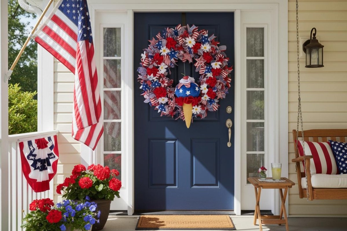 Shop For 10in Patriotic Ice Cream Cone Ornament
