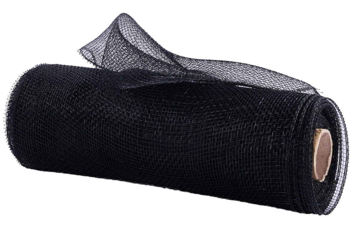 Shop For 10in Poly Deco Mesh: Black (10 Yards)