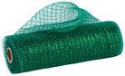 Shop For 10in Poly Deco Mesh: Metallic Emerald Green (10 Yards)