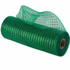 Shop For 10in Poly Deco Mesh: Metallic Emerald Green (10 Yards)