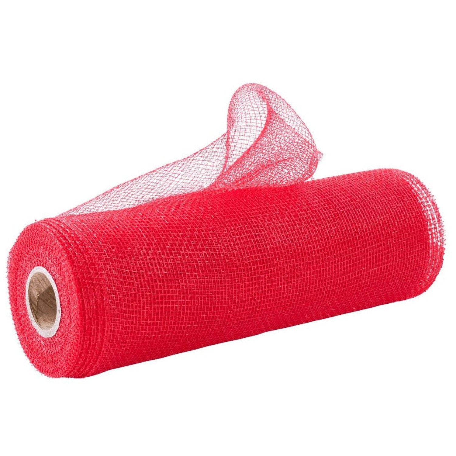 Shop For 10in Poly Deco Mesh: Red (10 Yards)