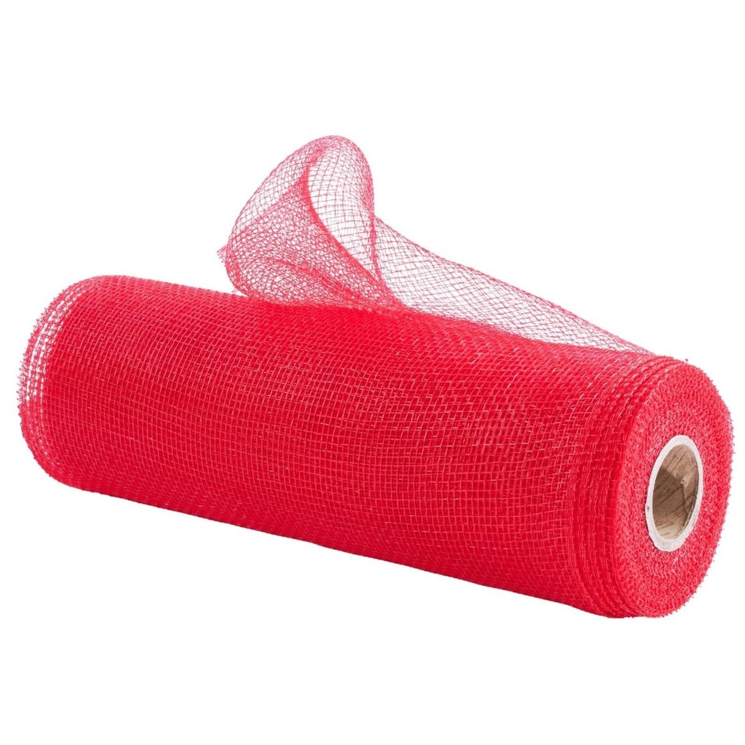 Shop For 10in Poly Deco Mesh: Red (10 Yards)