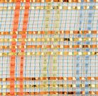 Shop For 10in Vertical Foil Plaid Mesh: Smoke Blue, Orange, Gold, Sage