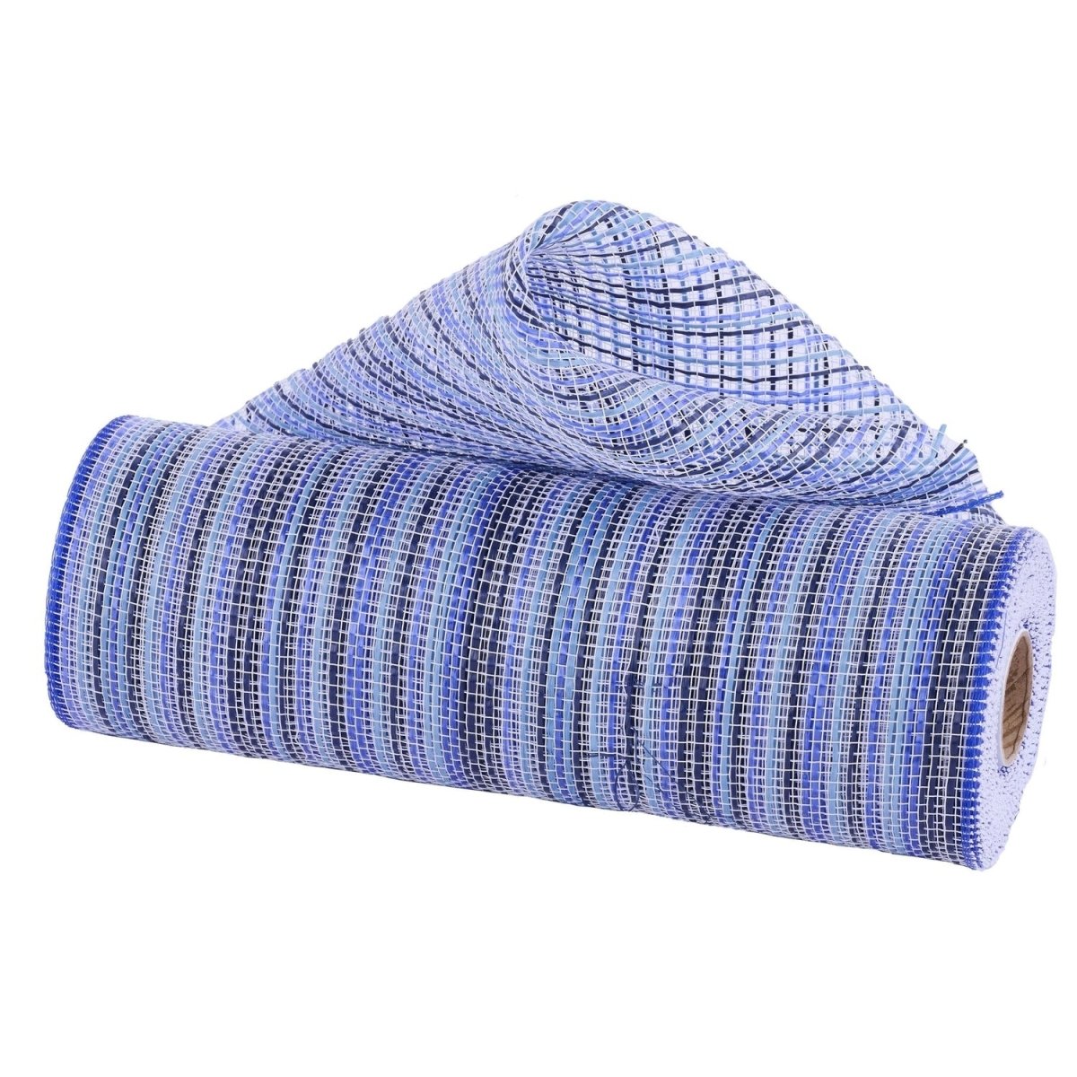 Shop For 10in Vertical Multicolor Stripe Mesh: Royal/Navy/White (10 Yards)