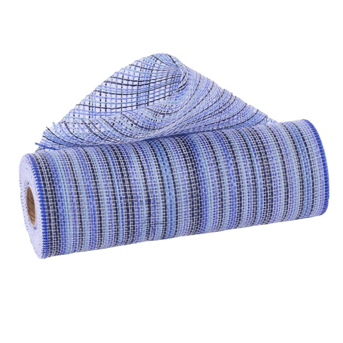 Shop For 10in Vertical Multicolor Stripe Mesh: Royal/Navy/White (10 Yards)
