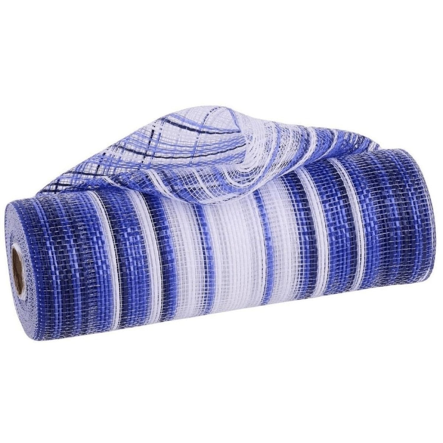 Shop For 10in Vertical Ombre Stripe Mesh: Navy/Royal Blue/White