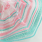 Shop For 10in Vertical Wide Strip Ombré Mesh: Iridescent Teal & Blush Pink