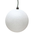 Shop For 10in White Glitter Ball Ornament