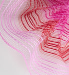 10in Wide Vertical Strip Mesh: Pink, Hot Pink & Red