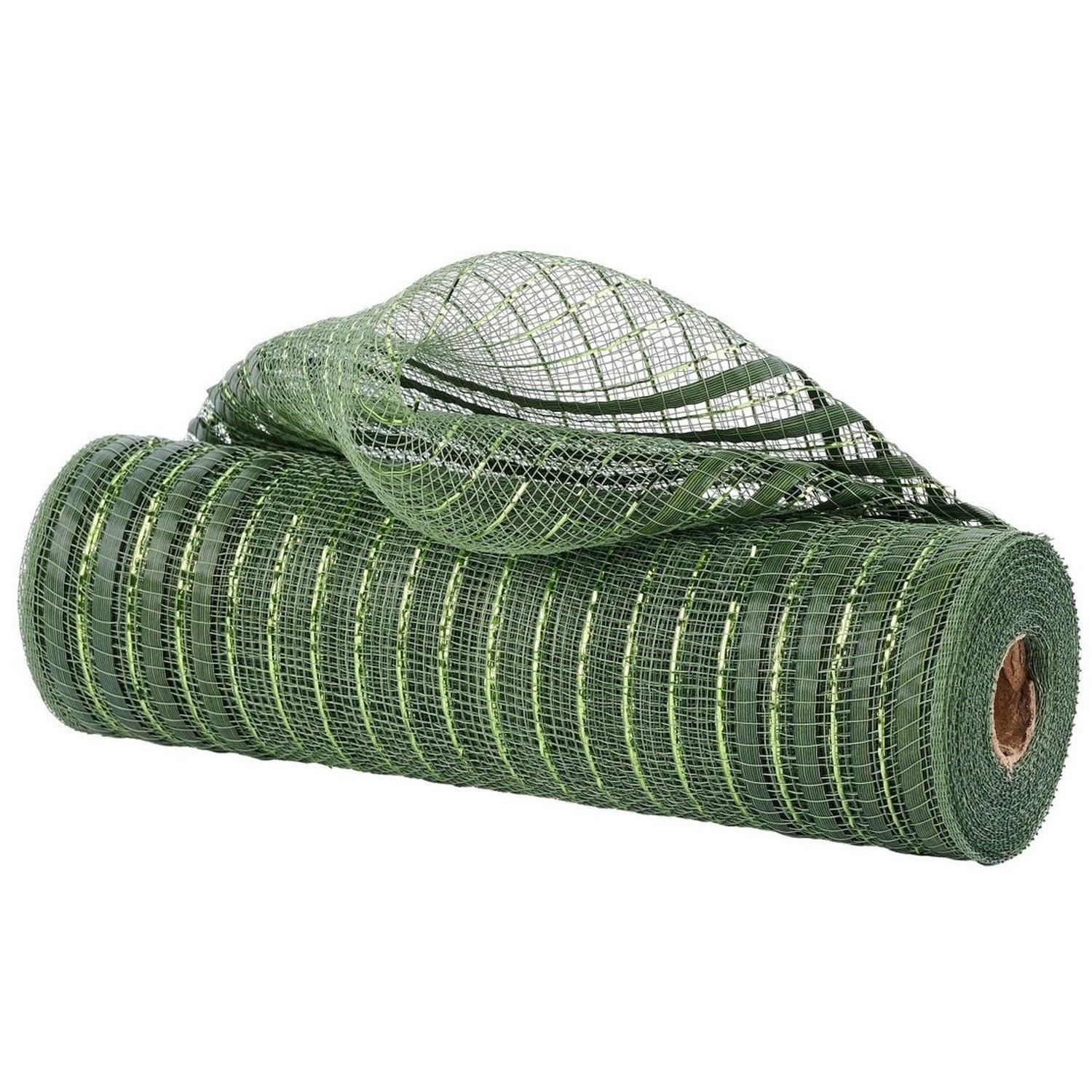 Shop For 10in XL Wide Film Border Mesh: Metallic Moss Green (10 Yards)