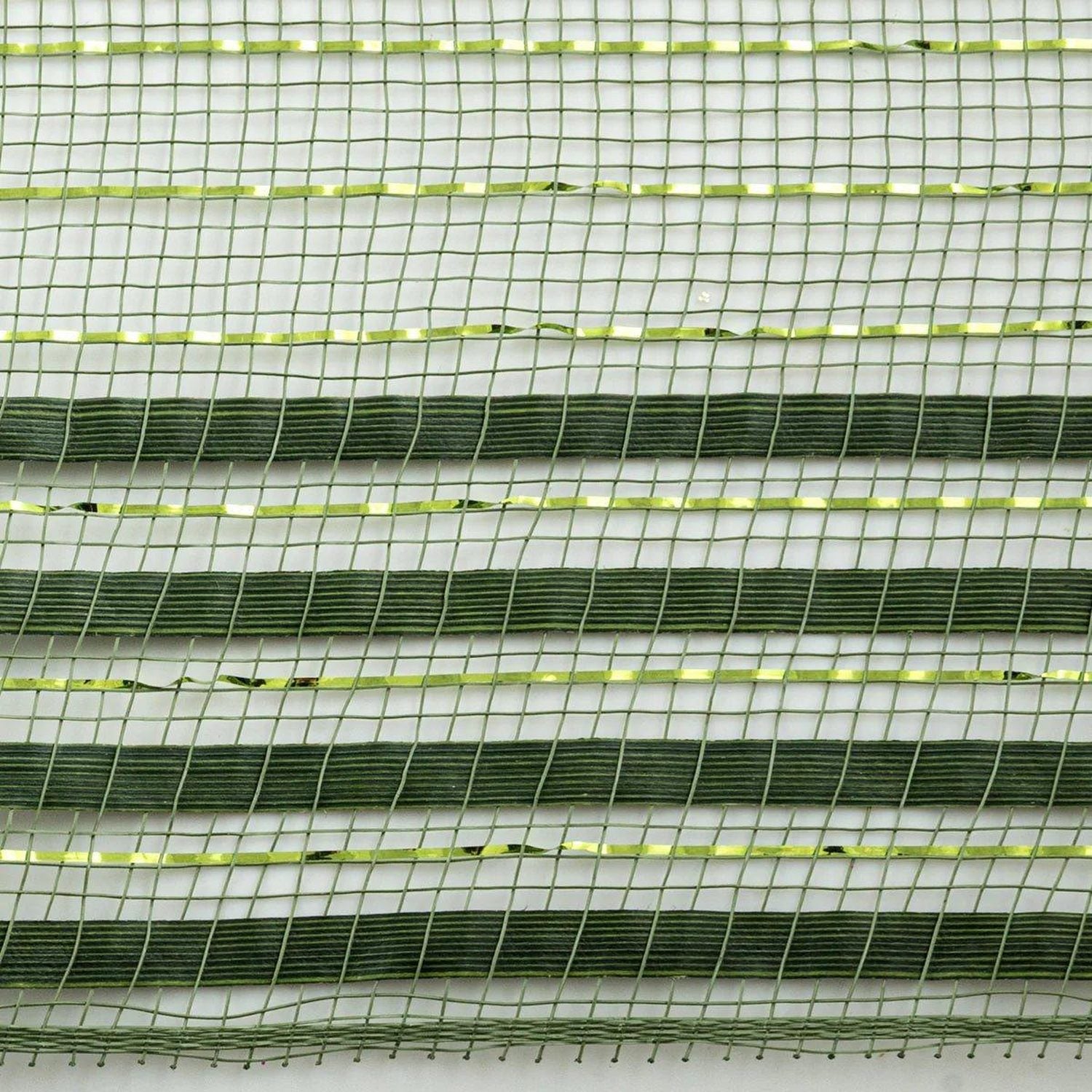 Shop For 10in XL Wide Film Border Mesh: Metallic Moss Green (10 Yards)