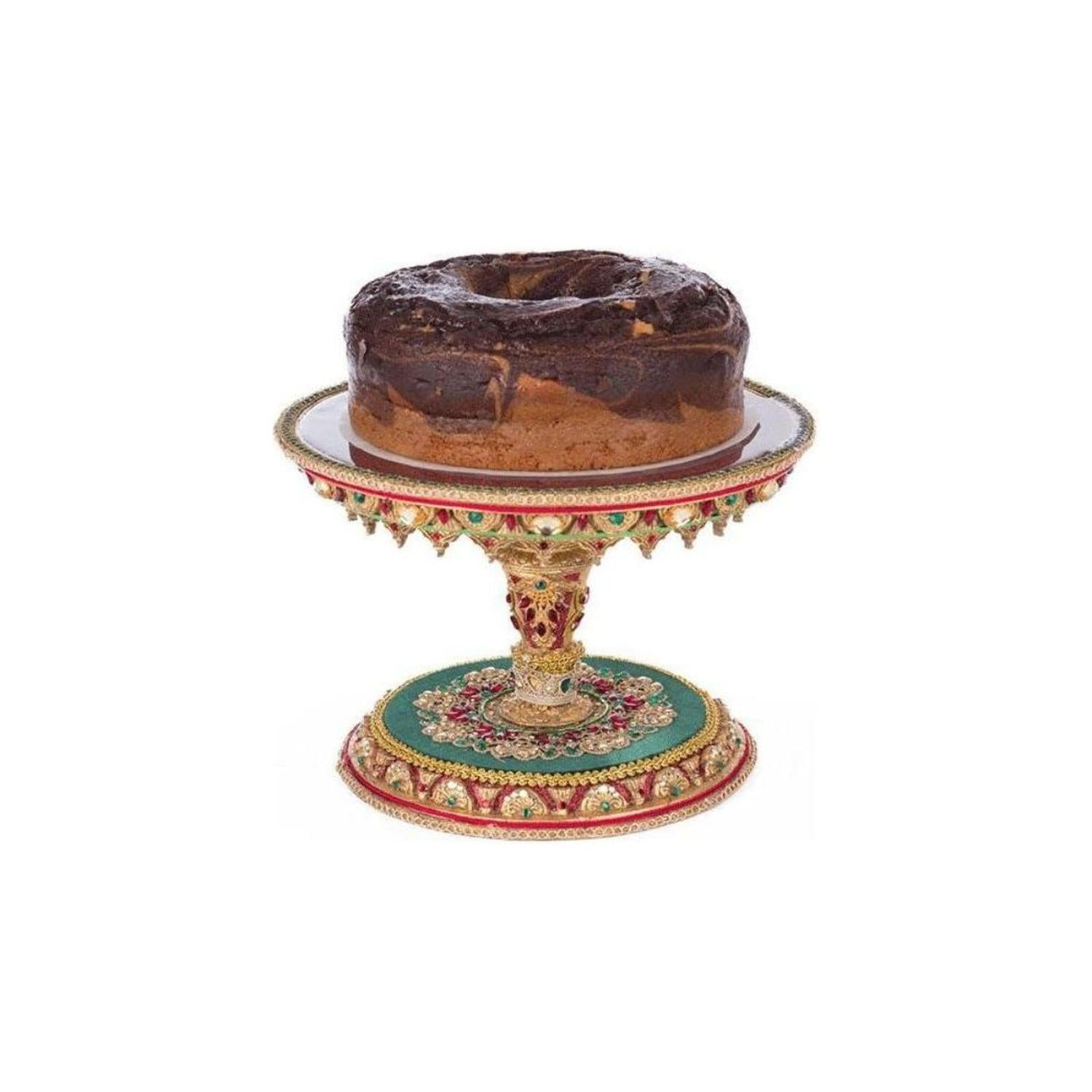 Shop For 11" Christmas Castle Cake Plate