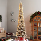 Shop For 11’ Flocked Pencil Artificial Christmas Tree