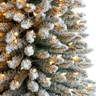 Shop For 11’ Flocked Pencil Artificial Christmas Tree