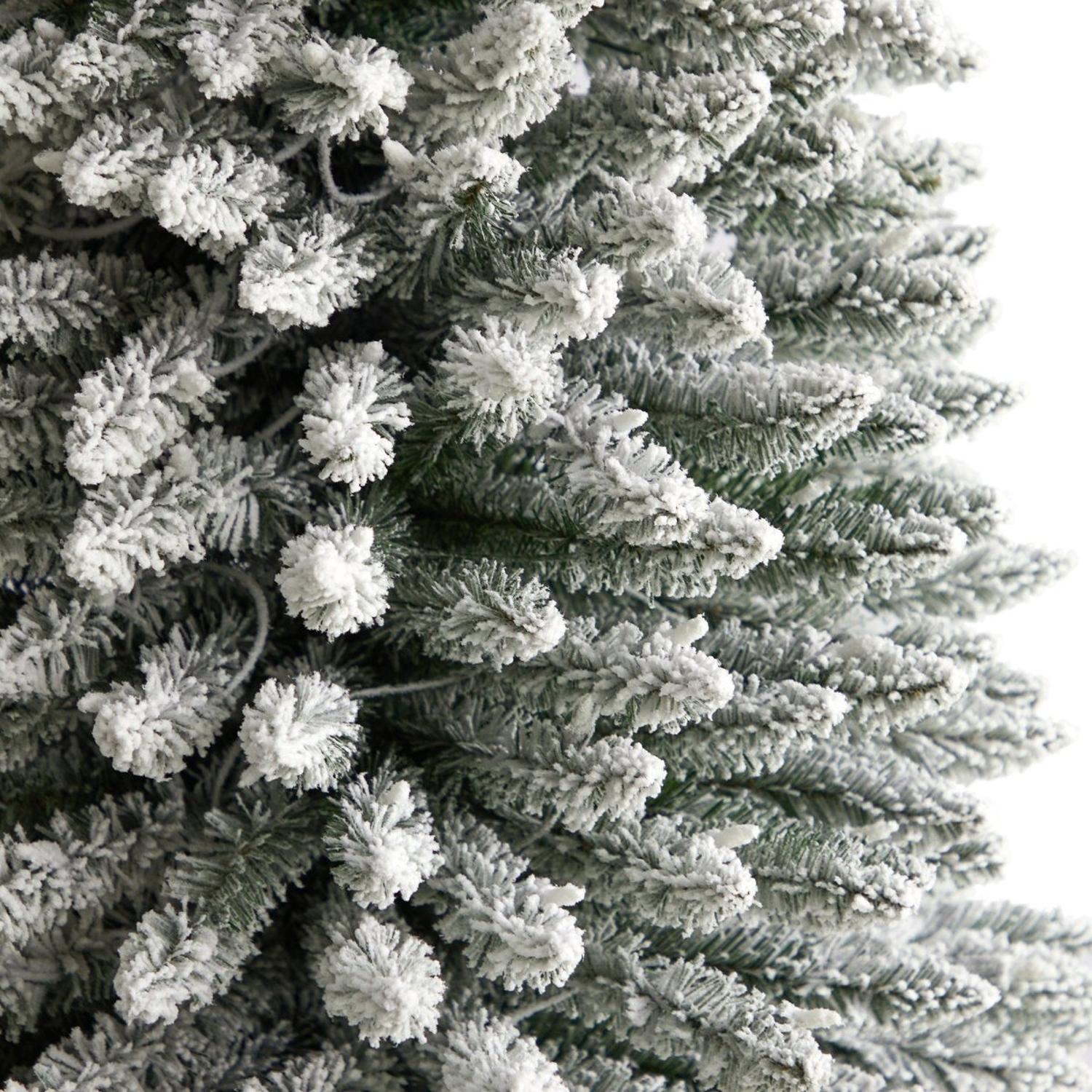 Shop For 11’ Flocked Pencil Artificial Christmas Tree