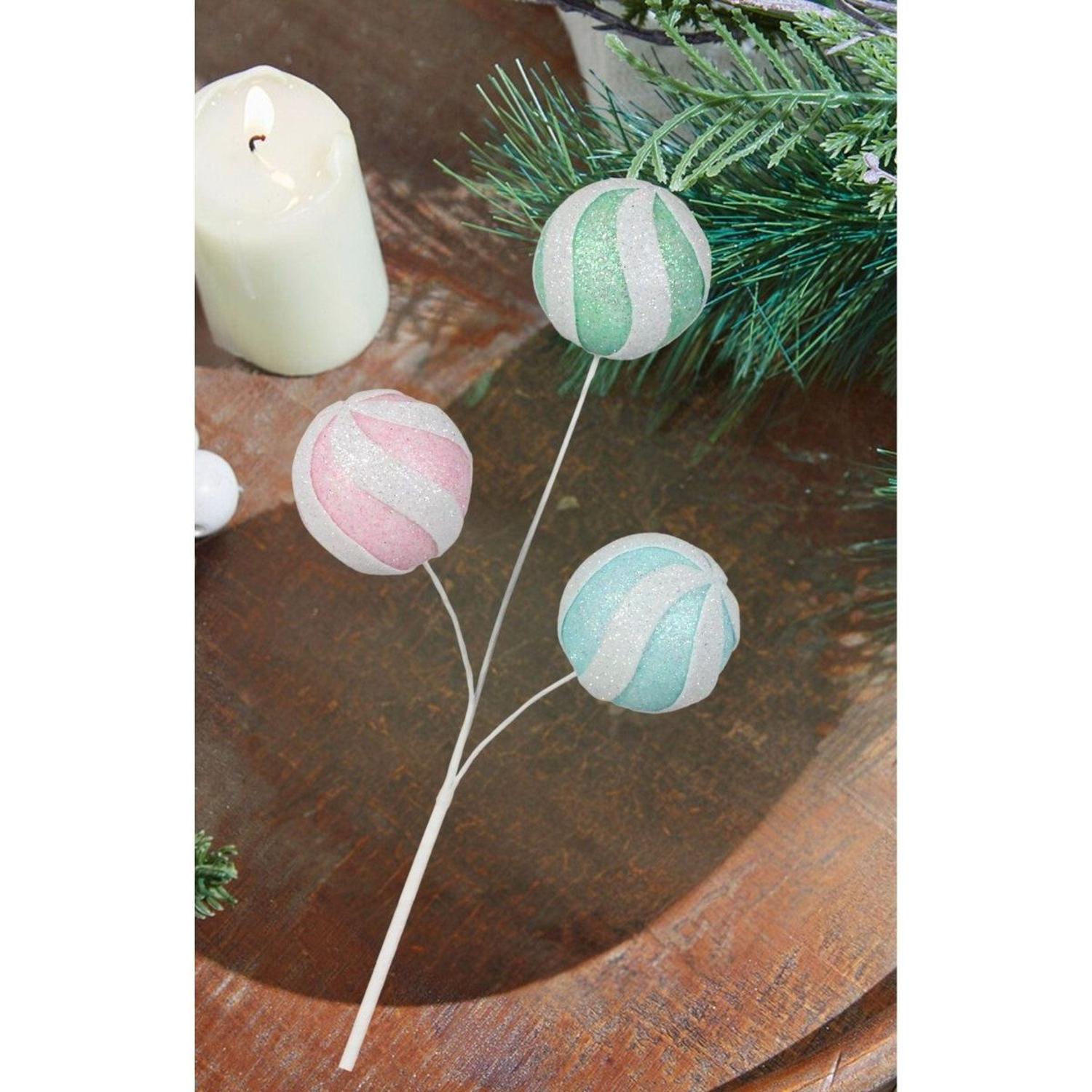 Shop For 11" Glitter Ball Spray: Mint/Pink/Blue