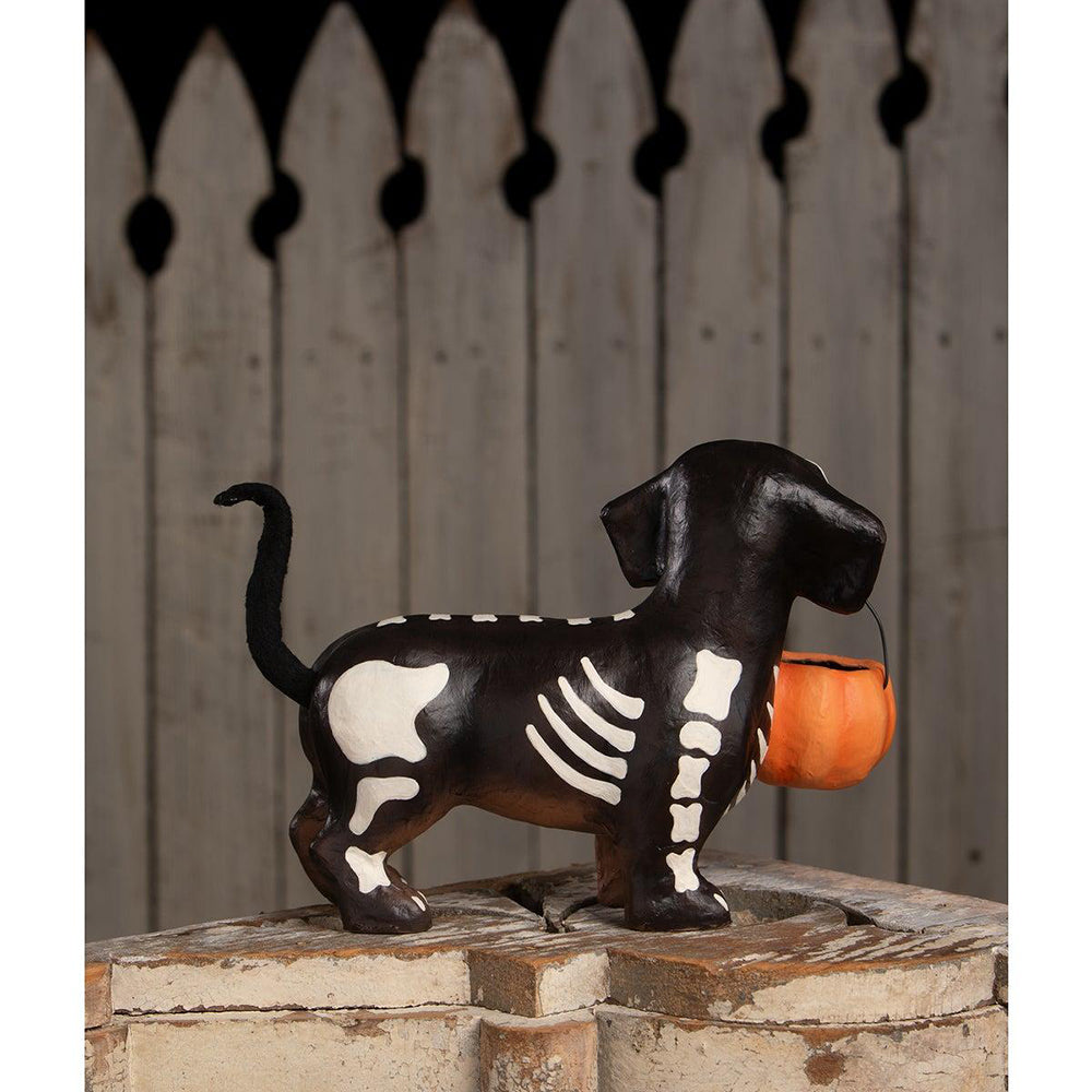 Shop For 11 inch Skelly Pup Paper Mache