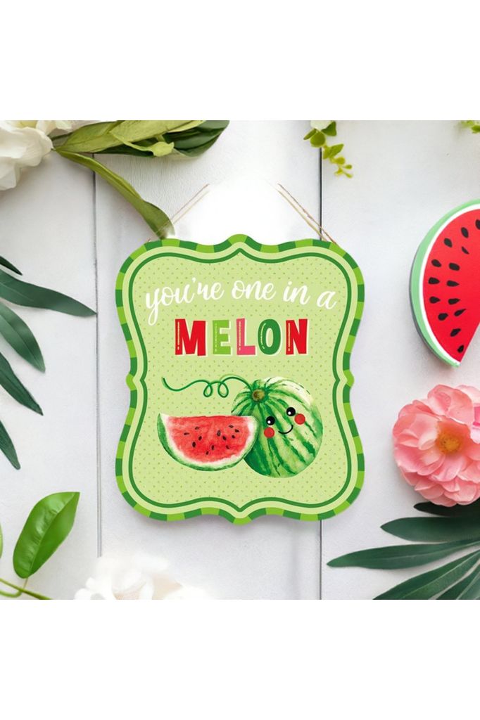 Shop For 11" Wooden Sign: One In A Melon at Michelle's aDOORable Creations