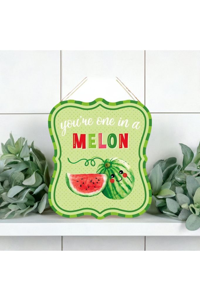 Shop For 11" Wooden Sign: One In A Melon at Michelle's aDOORable Creations