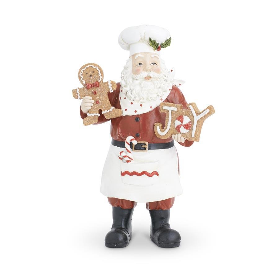Shop For 11.5in Resin Chef Santa Holding Cookies