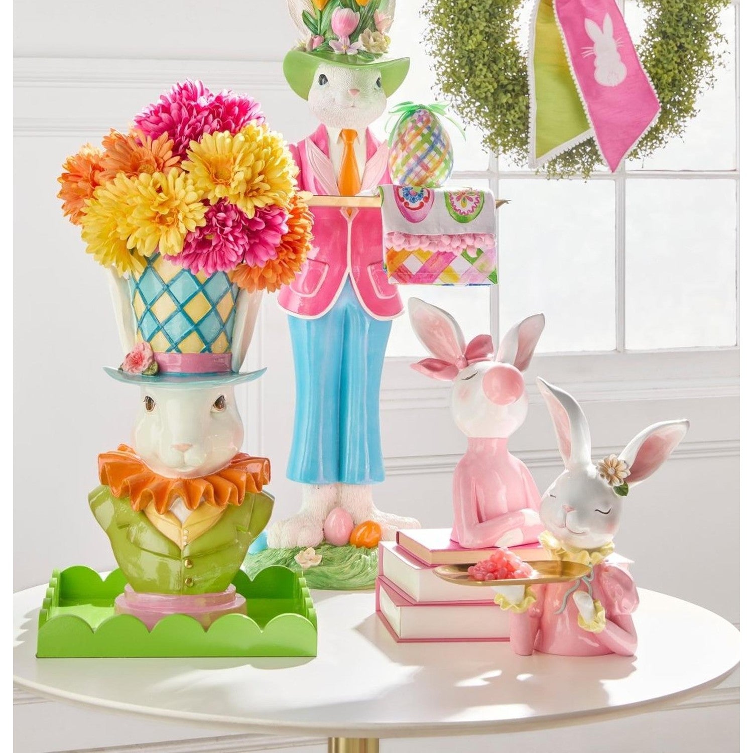11.75" Bunny Serving Figurine