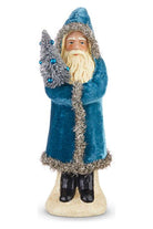 Shop For 12" Blue Velvet Belsnickle Santa Figure