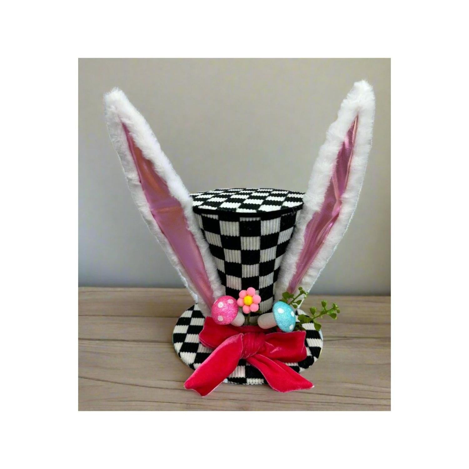 Shop For 12" Bunny Ear Top Hat: Checker