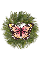 Shop For 12" Dark Brown Metal Monarch Butterfly Sign