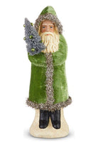 Shop For 12" Green Velvet Belsnickle Santa Figure