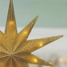 Shop For 12" Lit Gold Glitter Star Tree Topper
