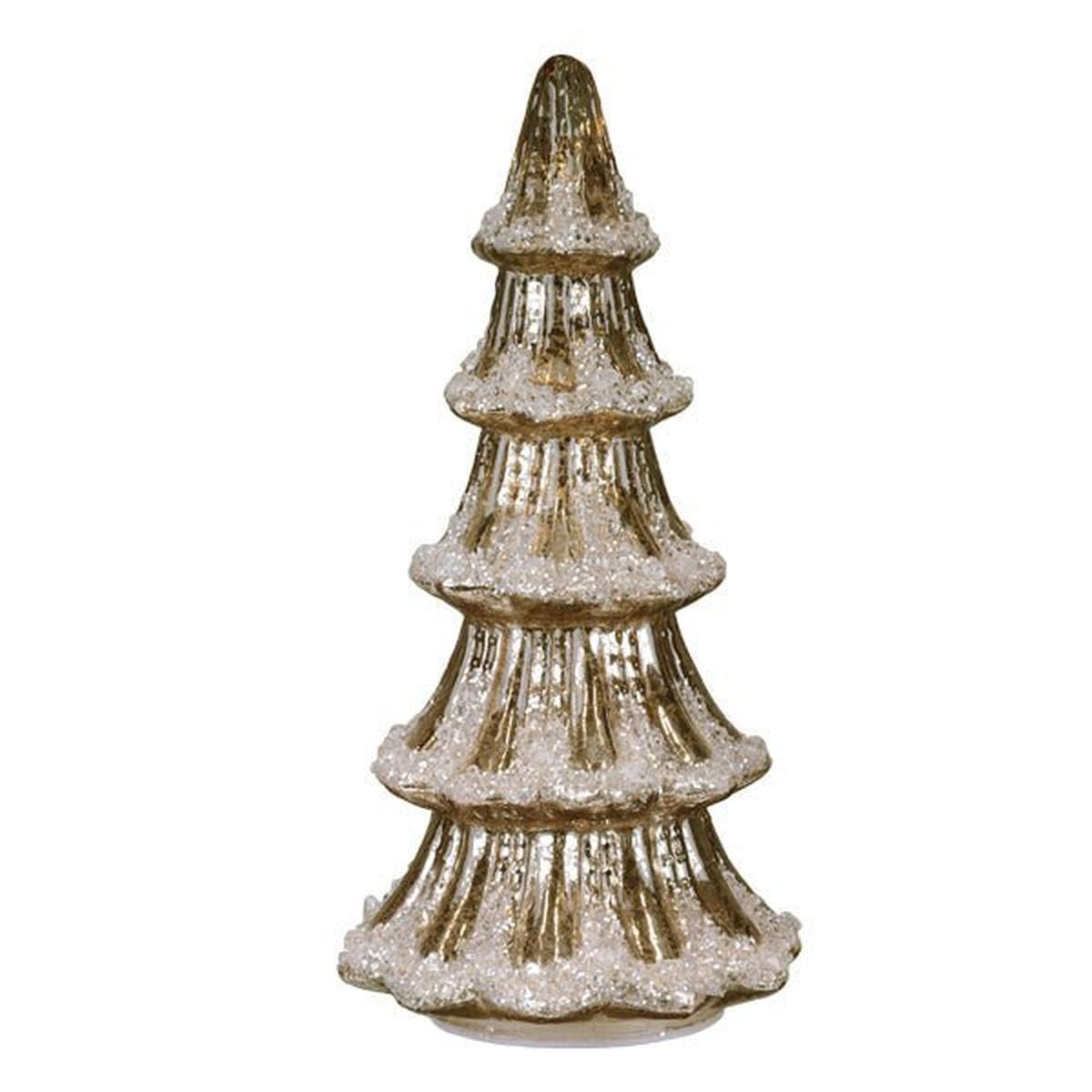 Shop For 12" Lit Gold Mercury Glass Tabletop Tree