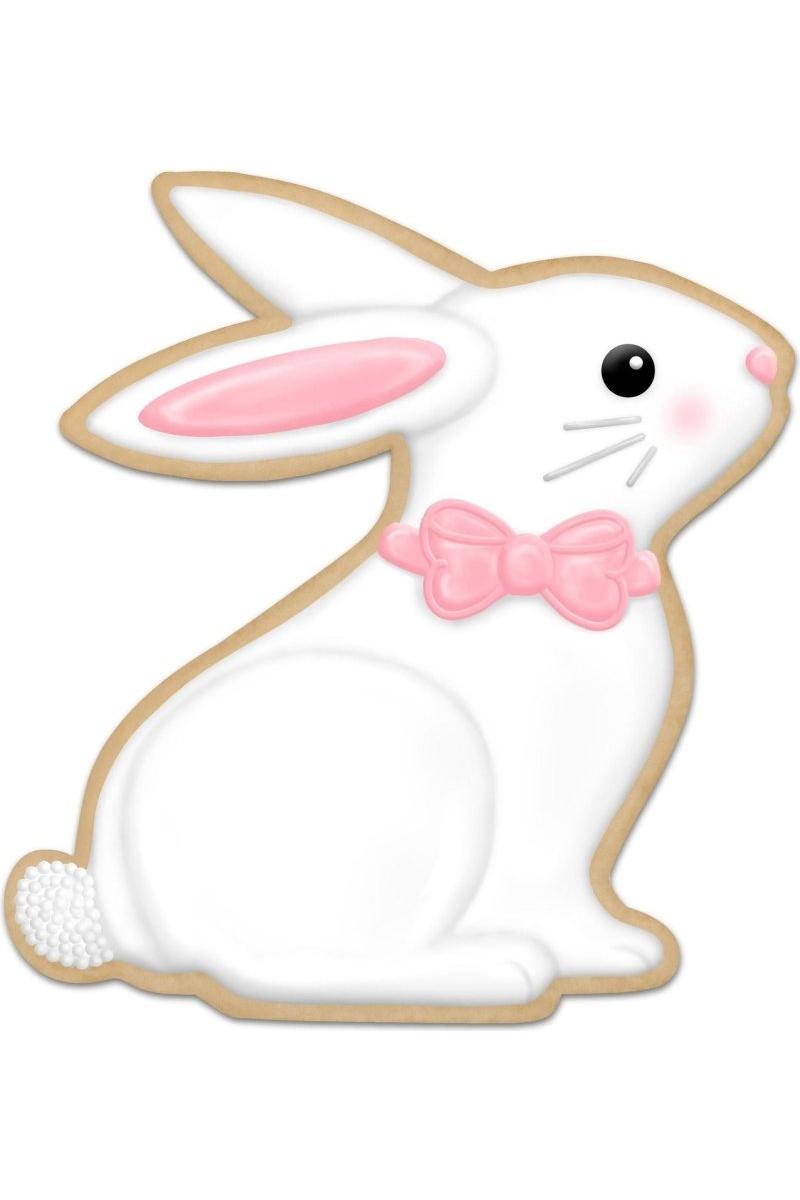 Shop For 12" Metal Cookie Bunny Sign: White