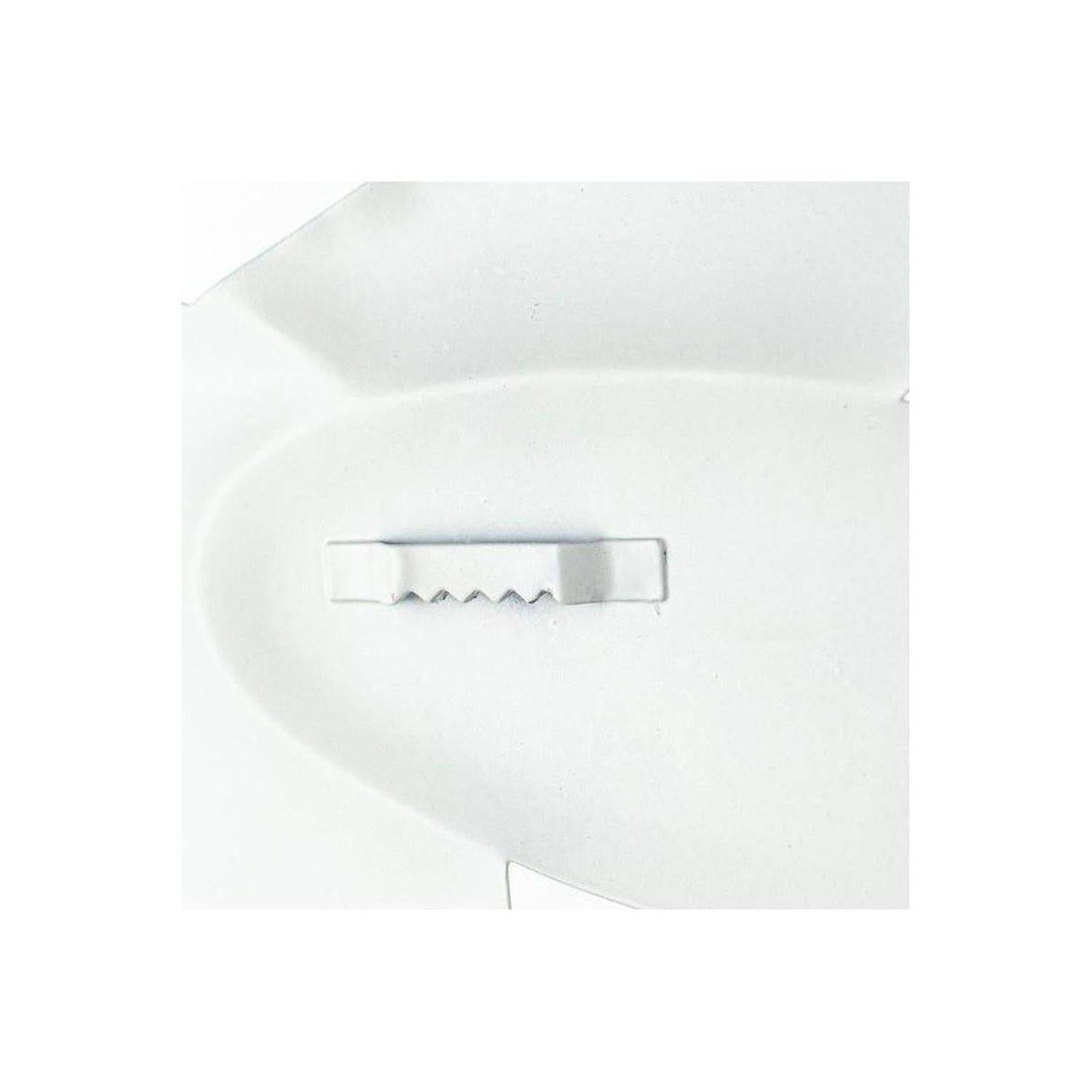 12" Metal Cookie Bunny Sign: White