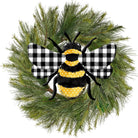 Shop For 12" Metal Embossed Bee Hanger: Plaid Check