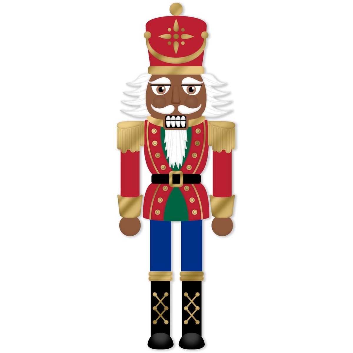 Shop For 12" Metal Embossed Hanger: Dark Skin Nutcracker