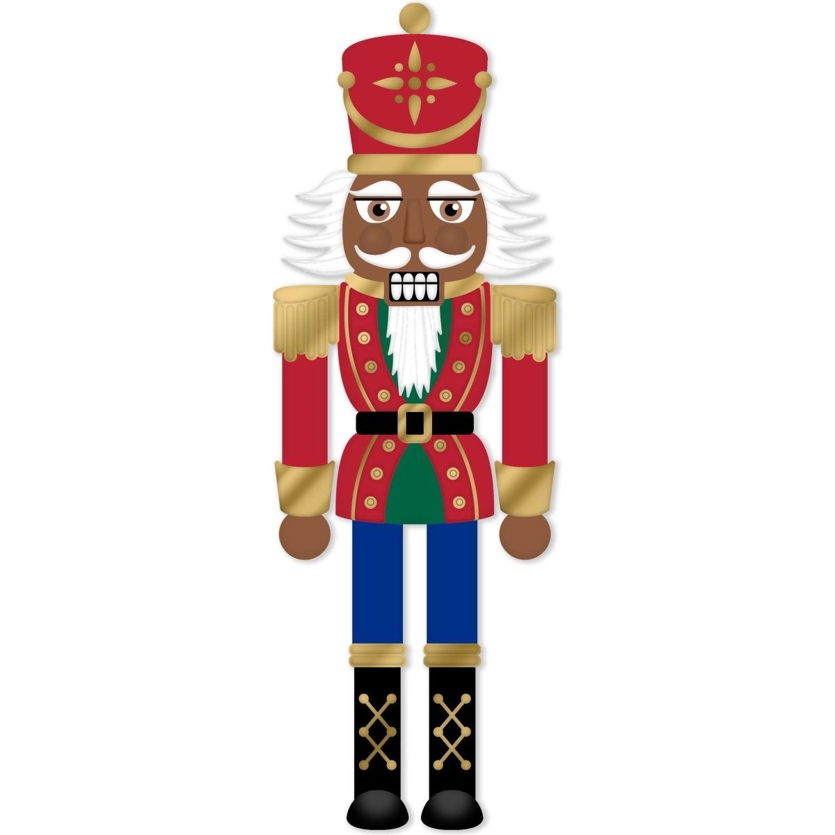 Shop For 12" Metal Embossed Hanger: Dark Skin Nutcracker