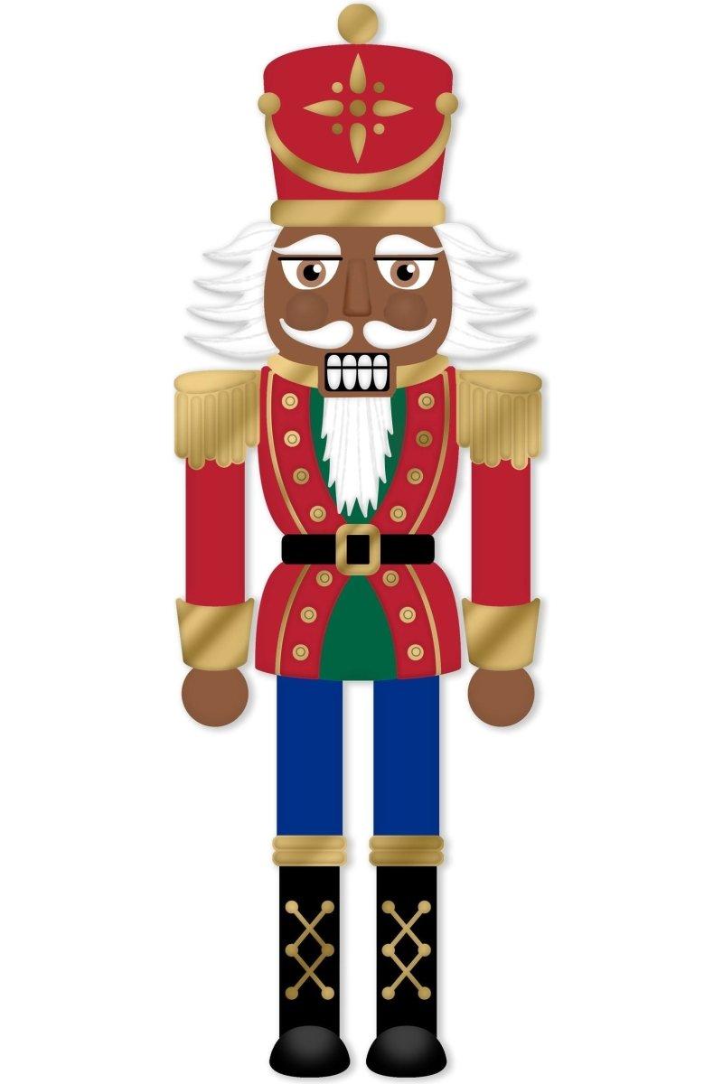 Shop For 12" Metal Embossed Hanger: Dark Skin Nutcracker