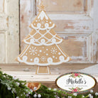 Shop For 12" Metal Embossed Hanger: Gingerbread Tree