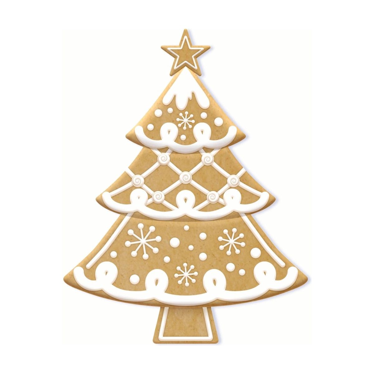Shop For 12" Metal Embossed Hanger: Gingerbread Tree